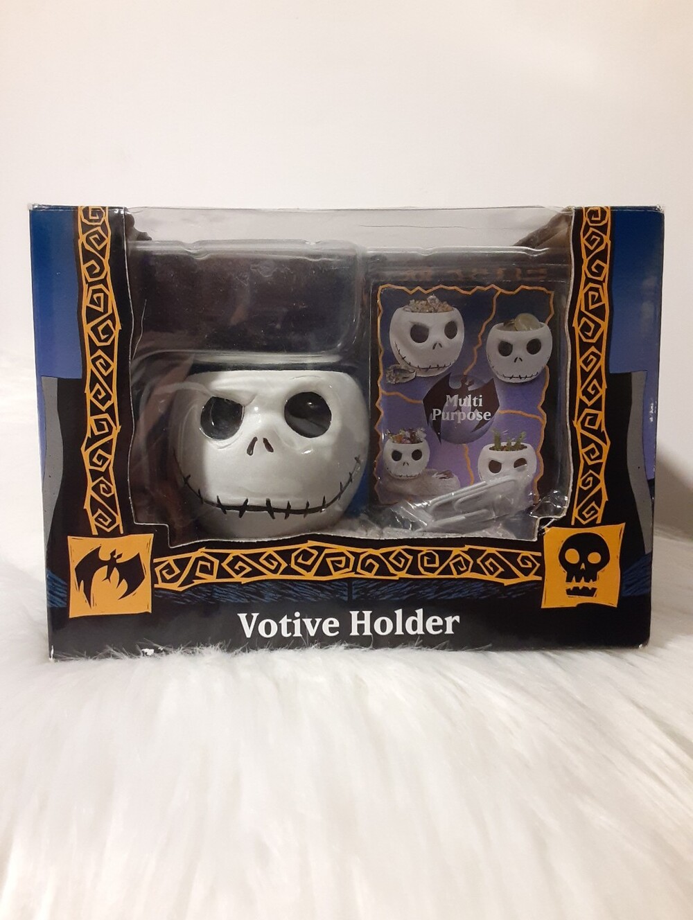 Nightmare Before Christmas Votive Holder Tim Burtons Jack Skellington NEW